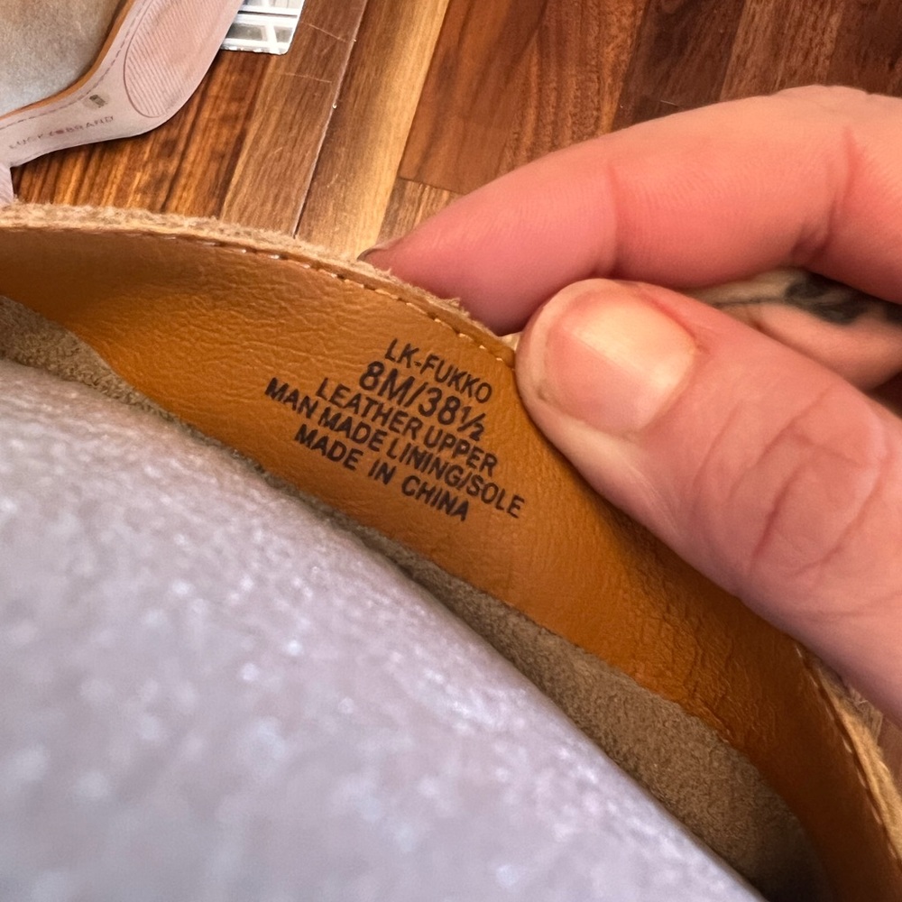 Lucky Brand Fukko Mid Calf Leather Suede Boots 8 - Picture 7 of 7